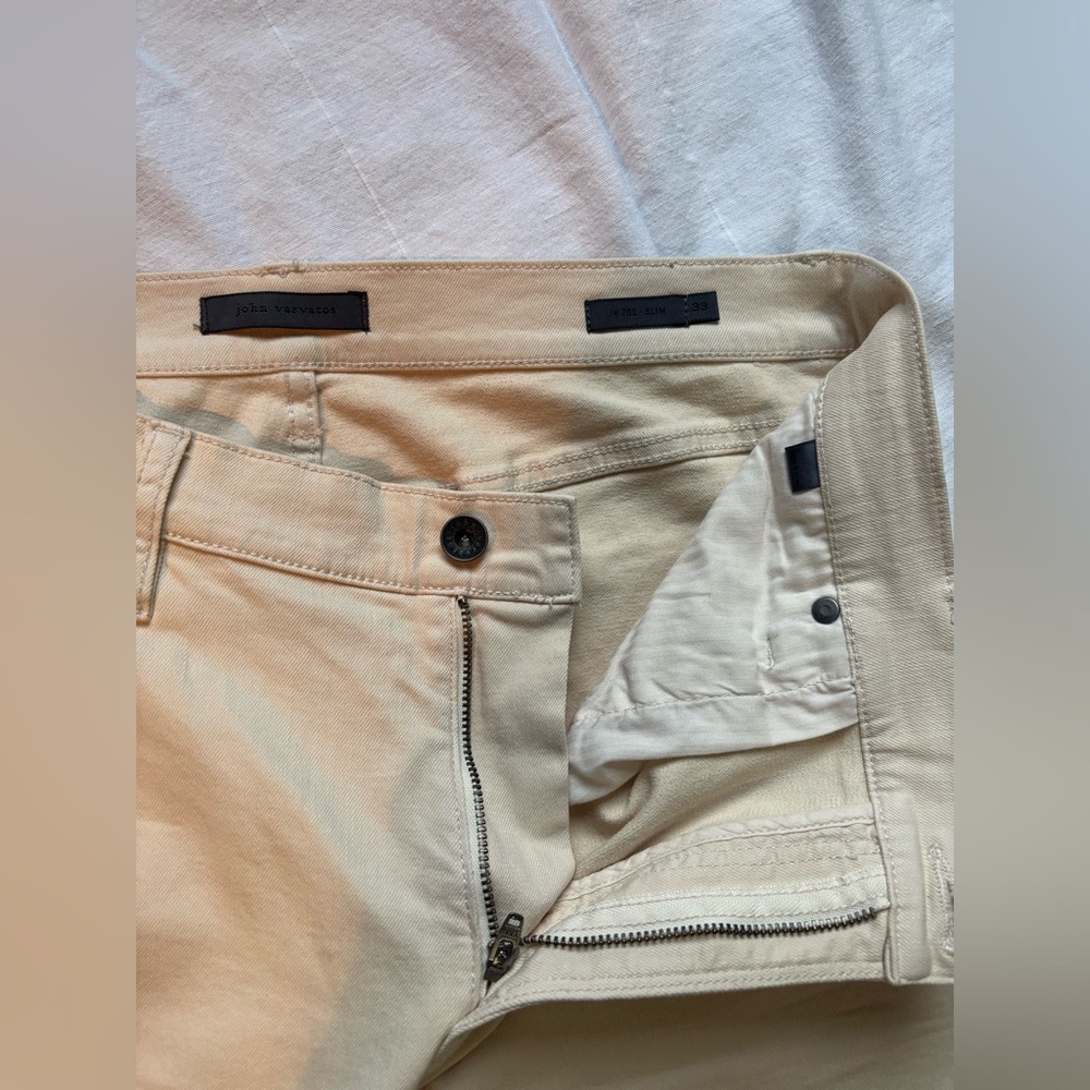 John Varvatos Beige Chinos - Picture 2 of 9